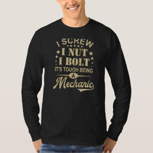 I Schroef I Nut I Bolt Mechanic Repair Garage Tool T-shirt