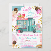 I-Scream Birthday Invitation Card (Devant)