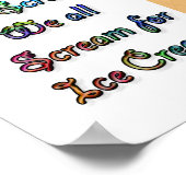 I Scream for Ice Cream Poster (Hoek)