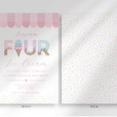 I Scream Four Ice Cream Birthday Kaart