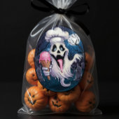 "I Scream" Funny Ghost Chef Halloween Ice Cream St Sticker