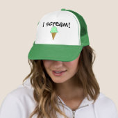 I Scream Ice Cream Trucker Hat Pet (In situ)