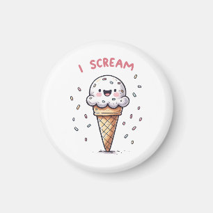 I Scream ijsje met hagelslag Magneet