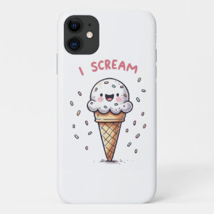 I Scream Ijsje met Strooisel iPhone 11 Hoesje