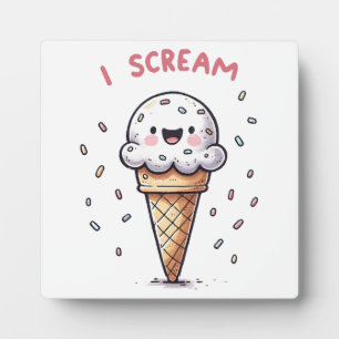 I Scream Ijsje met Strooisel Fotoplaat
