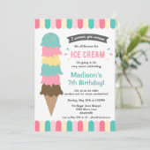 I Scream Party Kaart (Staand voorkant)