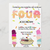 I scream, you scream, we all scream four icecream kaart (Voorkant / Achterkant)