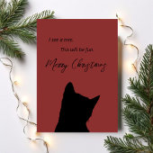 I See a Tree This Will Be Fun Funny Cat Christmas Kaart
