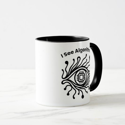 I See Algorithmes - Mug for Coders & Tech Lovers (Devant droit)