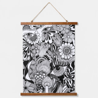 I See It Differently – Monochrome Hand-Drawn Art Hangend Wandkleed