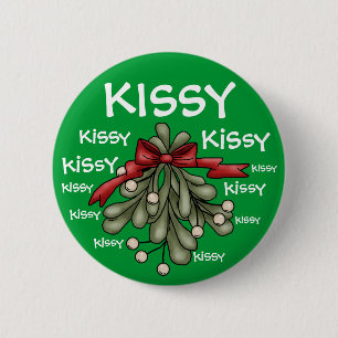 I See Mistletoe beroemd gemaakt door SRF Ronde Button 5,7 Cm