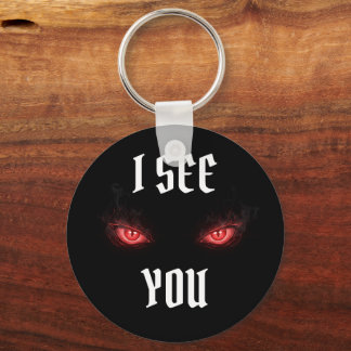 I See You – Dark Demon Eyes Gothic Sleutelhanger