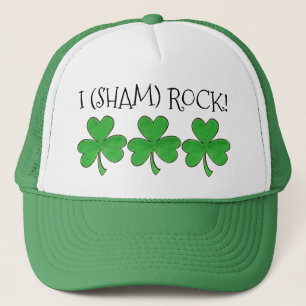 I (Sham) Rock Lucky Irish Green Shamrock Clover Trucker Pet