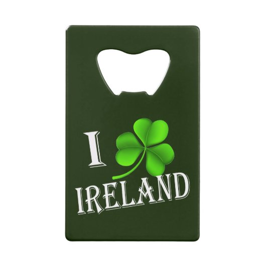 I Shamrock Ierland bij bocnt Kredietkaart Flessenopener (Voorkant)