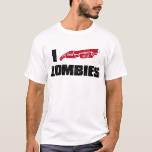 i shotgun zombies t-shirt