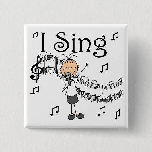 I Sing Button (Voorkant)