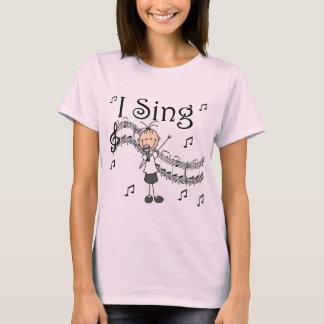 I Sing Musical Stick Figure T-shirts et cadeaux