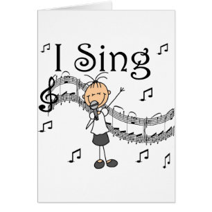 I Sing Musical Stick Figuur T-shirts en cadeautjes