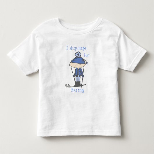 i skip naps voor skiën kinder shirts (Voorkant)