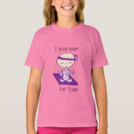i skip naps voor yoga t-shirt (Voorkant)