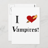 I Slay Vampires Briefkaart (Voorkant / Achterkant)