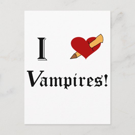 I Slay Vampires Briefkaart (Voorkant)