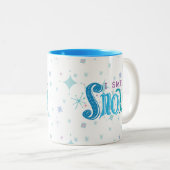 I Smell Snow Atomic Retro Style Design Coffee Mok (Voorkant rechts)