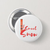 I Smell Snow Ronde Button 5,7 Cm (Voorkant /achterkant)