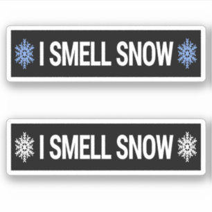I Smell Snow Sticker