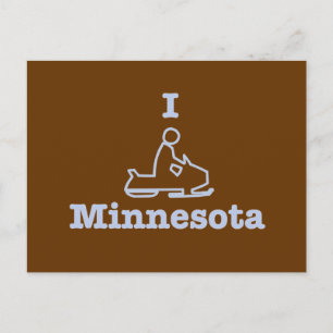 I Snowmobile Minnesota Briefkaart