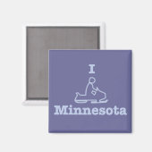 I Snowmobile Minnesota Magneet (Voorkant / Achterkant)