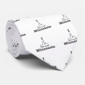 I Snowmobile Minnesota Stropdas (Opgerold)