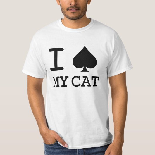 'I SPADE MY CAT' CAT LOVER RESCUMENT T-SHIRT (Voorkant)