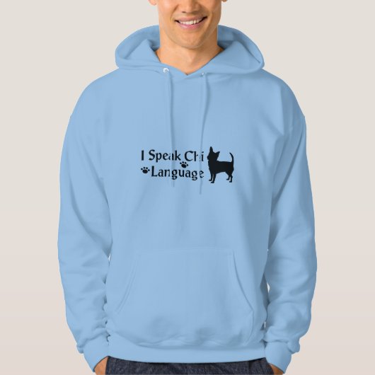 I Speak Chi Langue Sweat - shirt à capuche masculi (Devant)