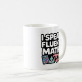 I Speak Fluent Math – Cute Kawaii Teacher Koffiemok (Voorkant rechts)