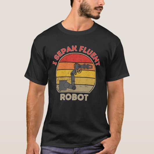 I Speak Fluent Robot   Robotics T-shirt (Voorkant)