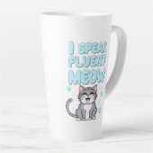 I Speak Meow tasse de café 15oz (Angle droit)