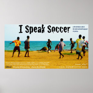 "I Speak Soccer" Poster Wereldtop