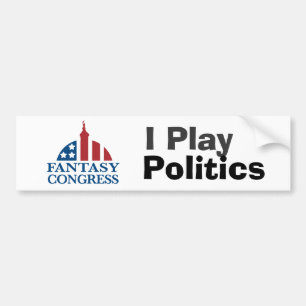 I Speel Politieke Bumpersticker
