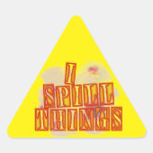 I Spill Things triangle petits autocollants (Devant)