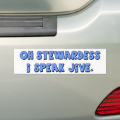I SPREK JIVE-bumpersticker Bumpersticker (Op auto)