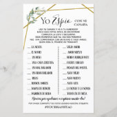 I Spy bruiloft receptie tweetalige activiteit (Achterkant)