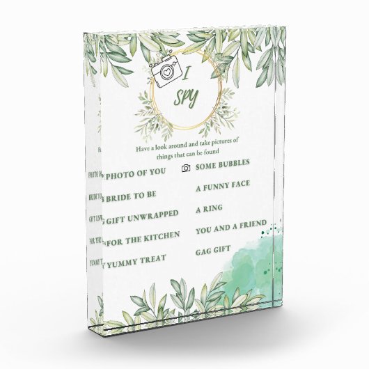 I Spy Vrijgezellenfeest Game Fotoblokken (Links)