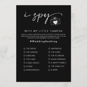 I Spy Wedding Game voor Receptie Photo Hunt Game Programma
