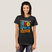 I Stacked Up 100 Days Of School Building Bricks Co T-shirt (Voorkant volledig)
