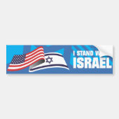 I STAND WITH ISRAEL BUMPERSTICKER (Voorkant)