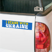 I Stand With Oekraïne Bumpersticker (Op Truck)