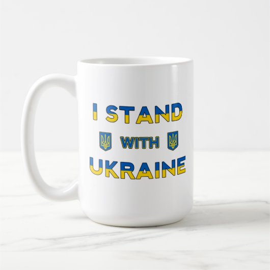 I Stand With Oekraïne Koffiemok (Links)