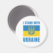 I Stand With Oekraïne Magneet (Voorkant / Achterkant)