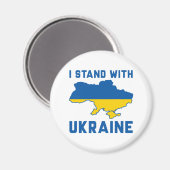 I Stand With Oekraïne Magneet (Voorkant / Achterkant)